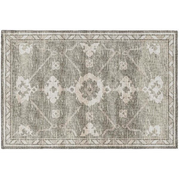 Addison Rugs Modena Khaki 1 ft. 8 in. x 2 ft. 6 in. Persian Accent Rug
