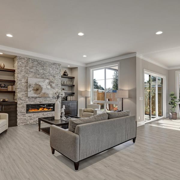 TrafficMaster Take Home Sample - Moonstone Click Lock Rigid Core