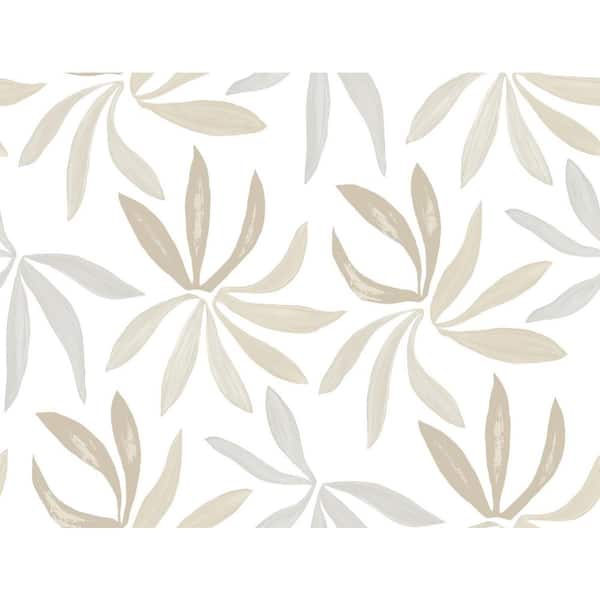 Beige Little Garden Neutral and Pearl Wallpaper