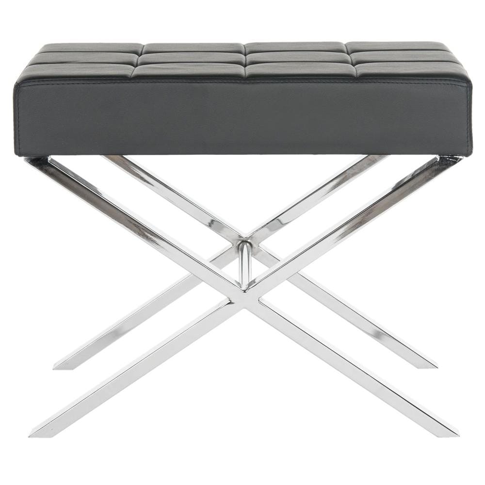 Sienna Black Ottoman