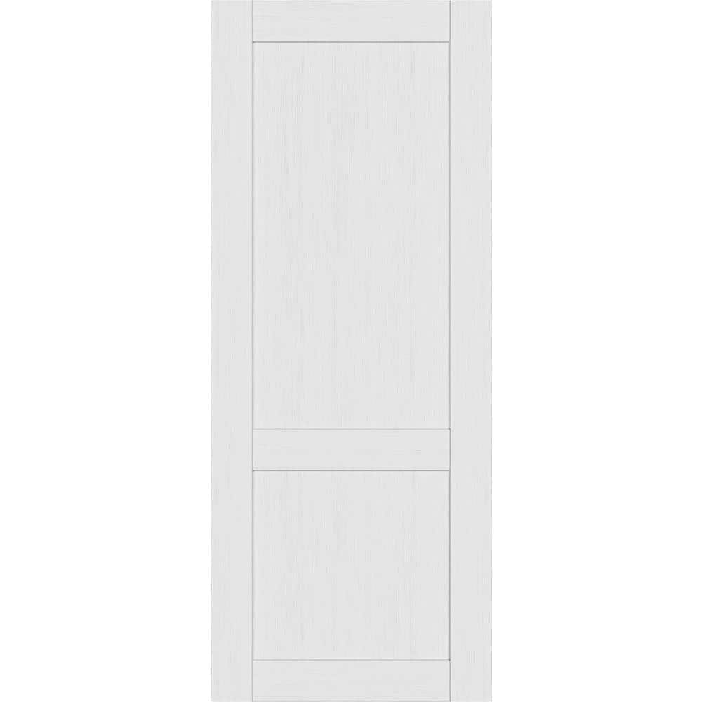2-Panel Shaker 36 in. x 84 in. No Bore Bianco Noble Solid Composite Core Wood Interior Door Slab price history on PriceWatchPro