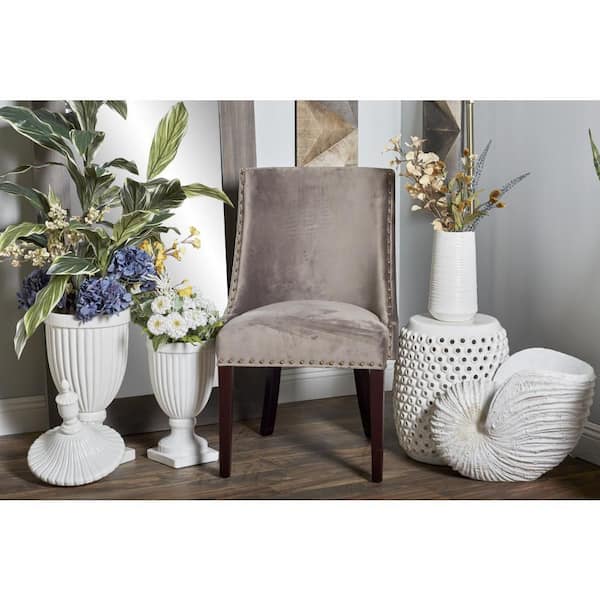 Litton Lane Brown Wood Traditional Dining Chair (Set of 2)