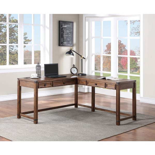 OS Home and Office Furniture Baton Rouge 60 in. L Brushed Walnut 