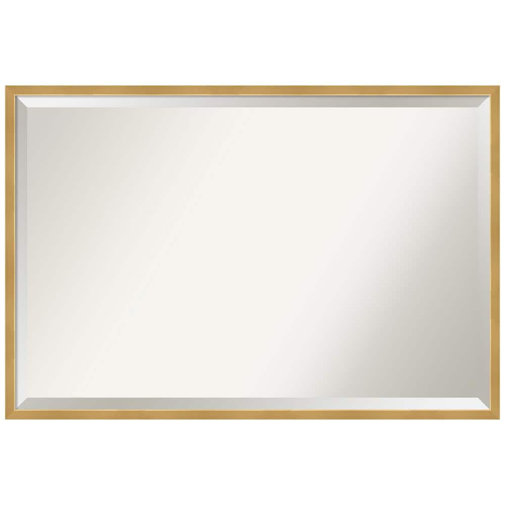 Amanti Art Medium Rectangle Gold Beveled Glass Classic Mirror (25 in. H x 37 in. W) -  DSW4818477