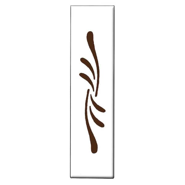 Unbranded 1 in. x 4 in. Brown Flourish Spacer