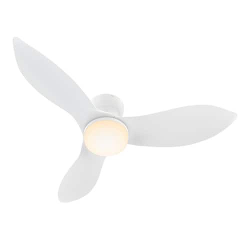 Annecy 45 in. Color Changing Integrated LED Indoor White 10-Speed DC Ceiling Fan with Light Kit and Remote Control Lighting