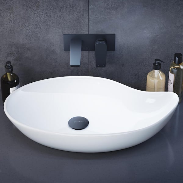 Daxton White Ceramic Specialty Vessel Sink