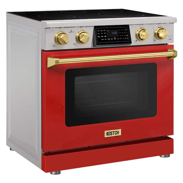 KOSTCH Tilt Panel 36 in. 5 Burner Elements Freestanding Electric