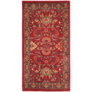 Mahal Red/Navy 3 ft. x 5 ft. Border Area Rug