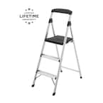 3-Step Aluminum Step Stool Ladder, 250 lbs. Type I Duty Rating