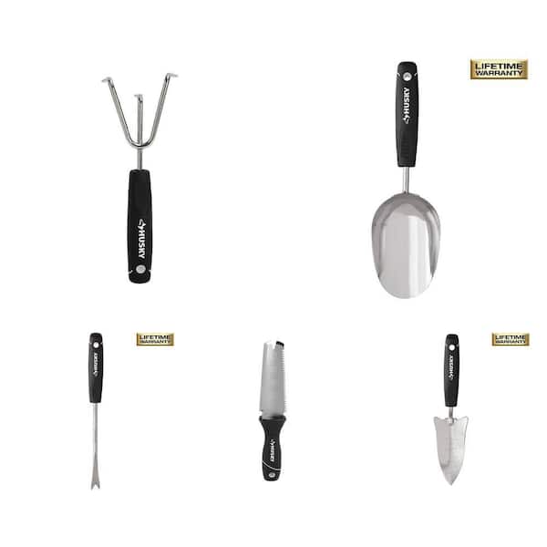 6.2 in. Cultivator, Weeder, Transplanter, Soil Scoop and 11.25 in. Garden Knife Set