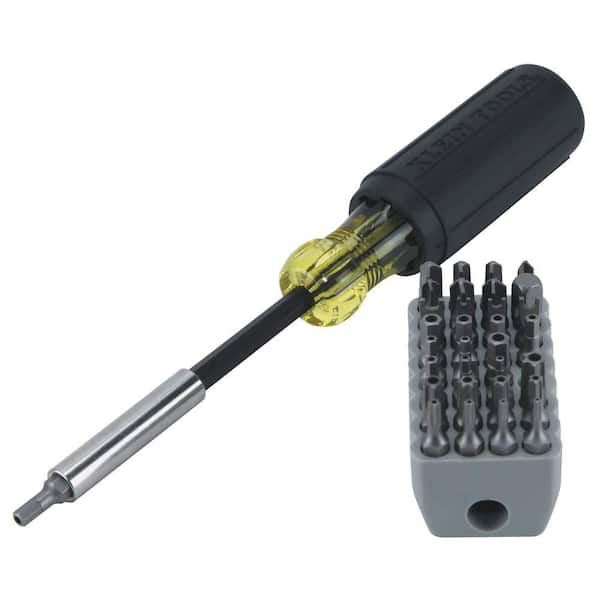 Klein Tools Magnetic Screwdriver with 32 Tamperproof Bits