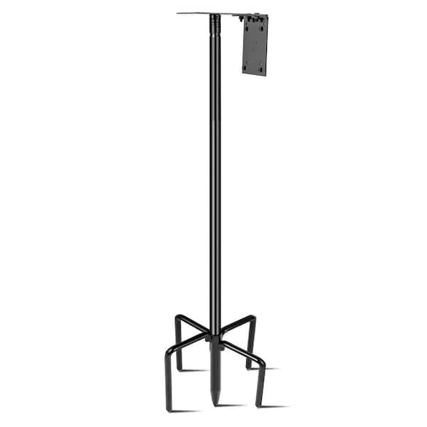 Bird Feeder Pole Kit Outdoor Adjustable 109 Inch Heavy Duty 5-Prong Base Feeding Station for Wild Birds Watching