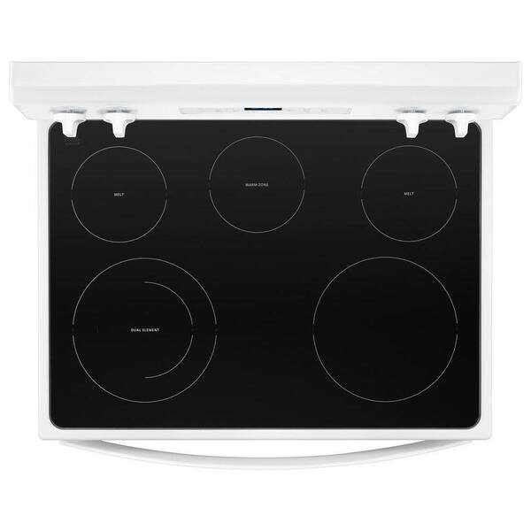 whirlpool glass top electric range