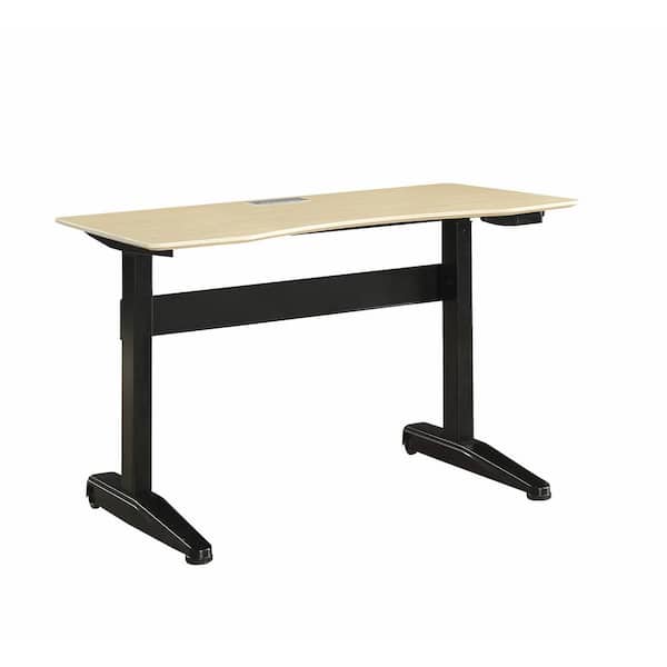 Furniture of America Talbott 47.25 in. Rectangular Black Steel Standing Desk with Adjustable Height