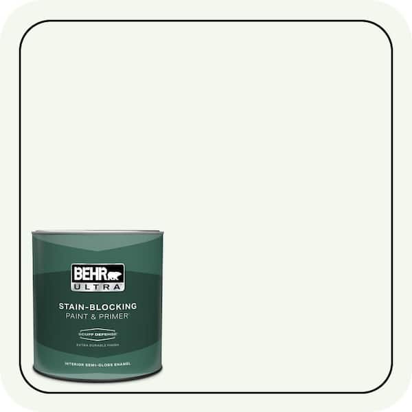 BEHR ULTRA 1 qt. #GR-W05 Unwind Extra Durable Semi-Gloss Enamel Interior Paint & Primer