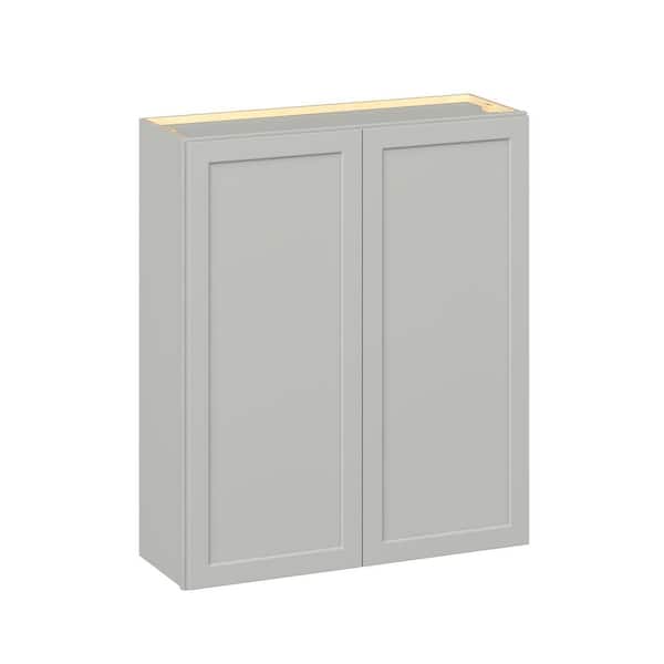 Emerson Whisper Gray Wall 2 Door Ready to Assemble Kitchen Cabinet (36 in. W x 42 in. H x 12 in. D)