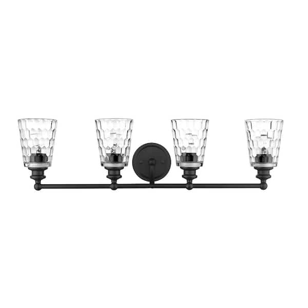 Acclaim Lighting Mae 32 in. 4-Light Matte Black Vanity Light