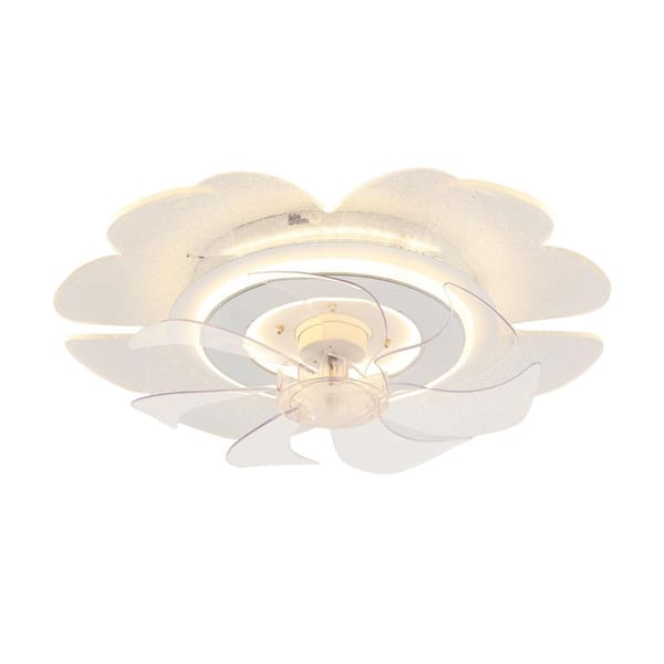 18.5 in. Indoor White Modern Dimmable 6-Speed Ceiling Fan with Adjustable White Integrated, Reversible Motor and Remote