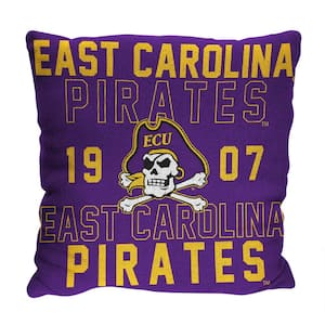 NCAA East Carolina Stacked Multi-Colored 20"  Throw Pillow
