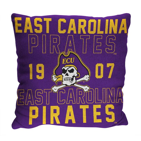 THE NORTHWEST GROUP NCAA East Carolina Stacked Multi-Colored 20"  Throw Pillow