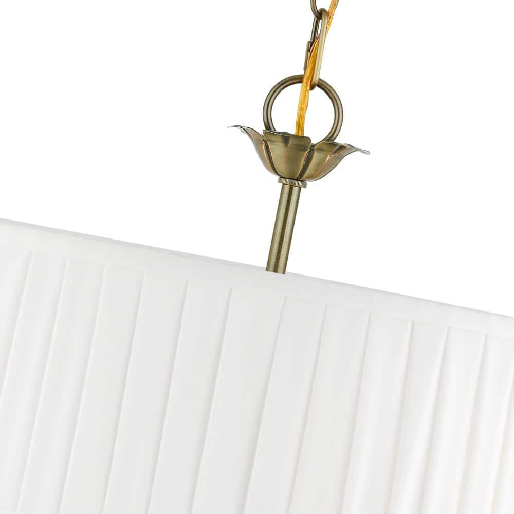 Edinburgh Antique Brass Mini Drum 5-Light Chandelier