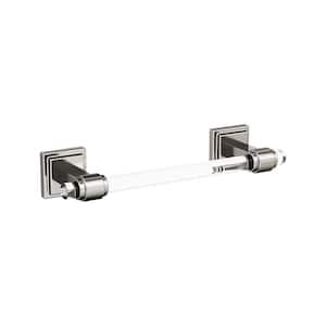 Glacio 8 in. (203 mm) L Towel Bar in Clear/Brushed Nickel