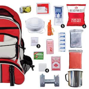 5-Day Survival Backpack, Red