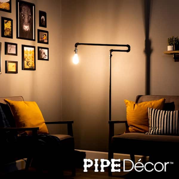 Pipe Decor 1 2 In Black Steel 56, Floor Lamp Kit