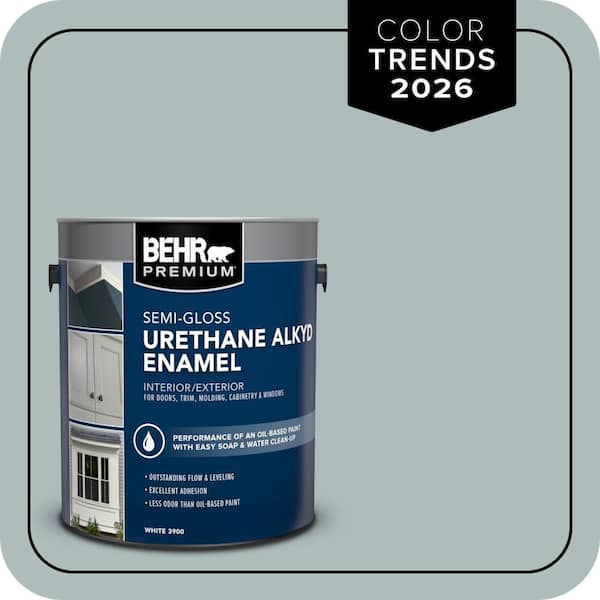 1 gal. Home Decorators Collection #HDC-CT-26 Watery Urethane Alkyd Semi-Gloss Enamel Interior/Exterior Paint