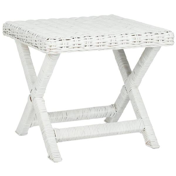 SAFAVIEH - Manor White Rattan Bench