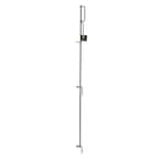 49 in. H Steel No Dig Multi-Purpose Black Latch