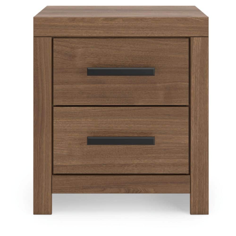 Ryderton Brown 2 Drawers 21.69 in. W Nightstand price history on PriceWatchPro