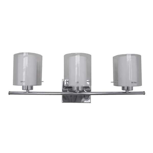Filament Design 3-Light Chrome Bath Light