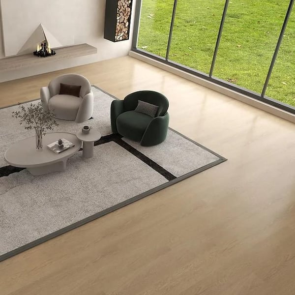 Madison Coastal Sandy Oak 28 MIL x 9 in. W x 60 in. L Click Lock Waterproof Luxury Vinyl Plank Flooring (22.4 sqft/case)