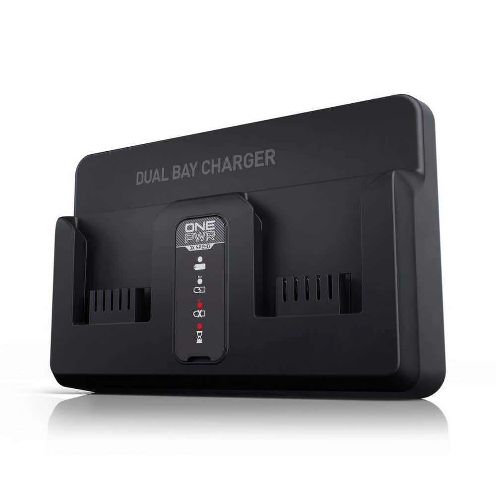 HOOVER ONEPWR Dual Bay Battery Charger, Compatible with every ONEPWR lithium-ion battery, 2 Battery Charging Station, BH05200