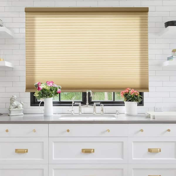 Achim 35-in x 64-in White Light Filtering Cordless Top-down/bottom