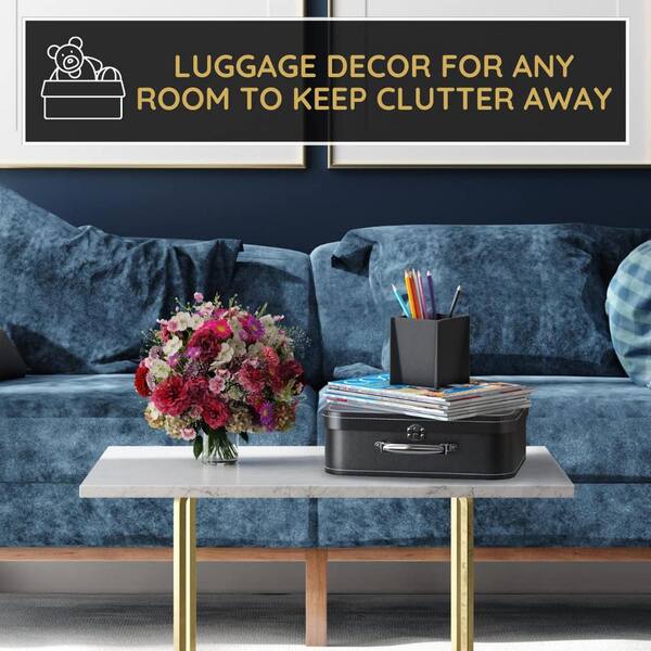 Afoxsos Black Cardboard Decorative Boxes with Lid 3-Pack