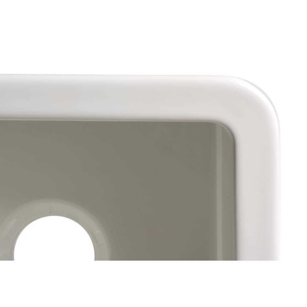 18'' L Undermount Single Bowl Fireclay Kitchen Sink