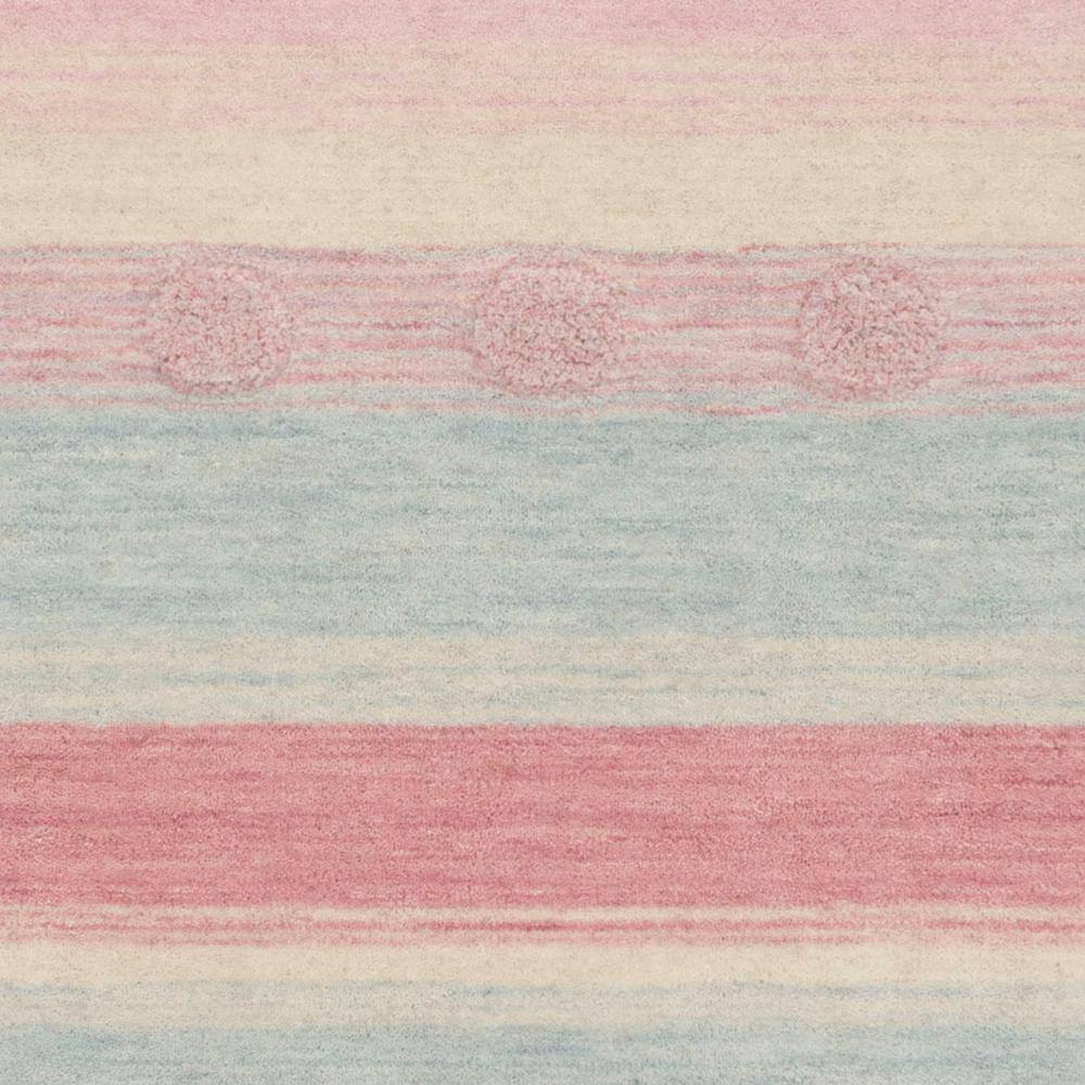 Whimsical Waves Hand-Tufted Wool Kids Rug in Light Blue, 3' x 5'