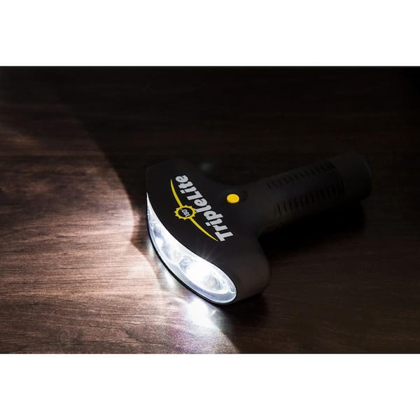NO BATTERIES hand crank generator Lite Super Bright 3 LED flash