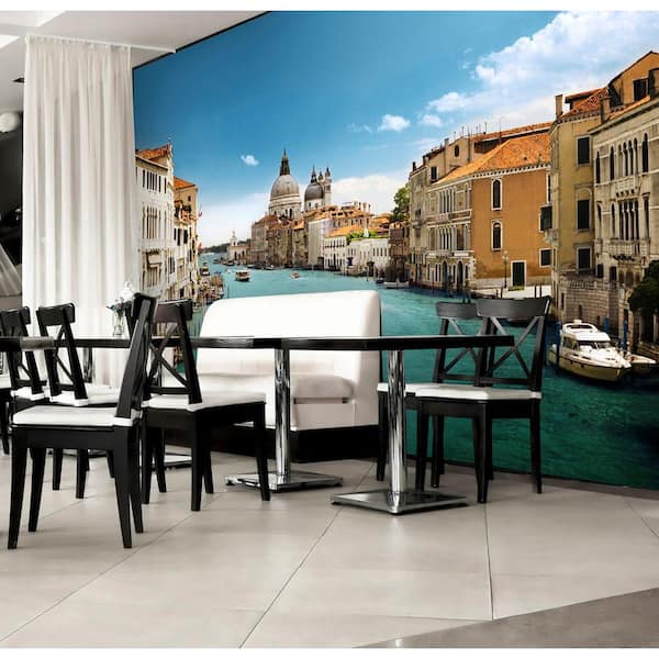 Ideal Decor 100 in. x 144 in. Grand Canal Venice Wall Mural