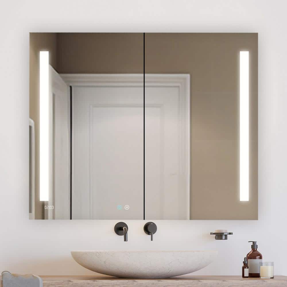 Signature Royale 48" x 36" LED Lighted Aluminum Medicine Cabinet