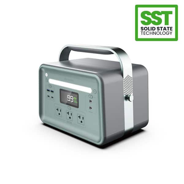 YOSHINO Solid-State Portable Power Station, 660W /920W Peak, Push-Button Start Battery Generator for Outdoor, Home, Camping
