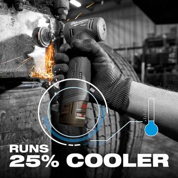 Milwaukee M12 FUEL 12V Lithium-Ion Brushless Cordless 3/8 in. Right Angle Impact Wrench w/High Output 2.5 Ah Battery 2564-20-48-11-2425