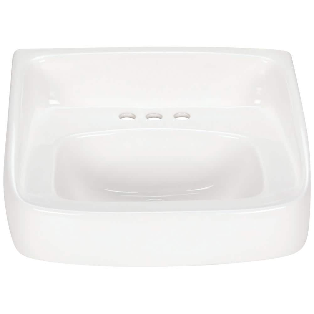 UPC 670240641402 product image for Zurn High Back Standard Wall-Mounted Bathroom Sink in White | upcitemdb.com