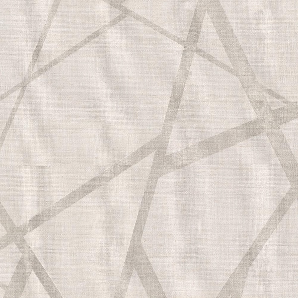 Warner Avatar White Abstract Geometric White Wallpaper Sample 2945 