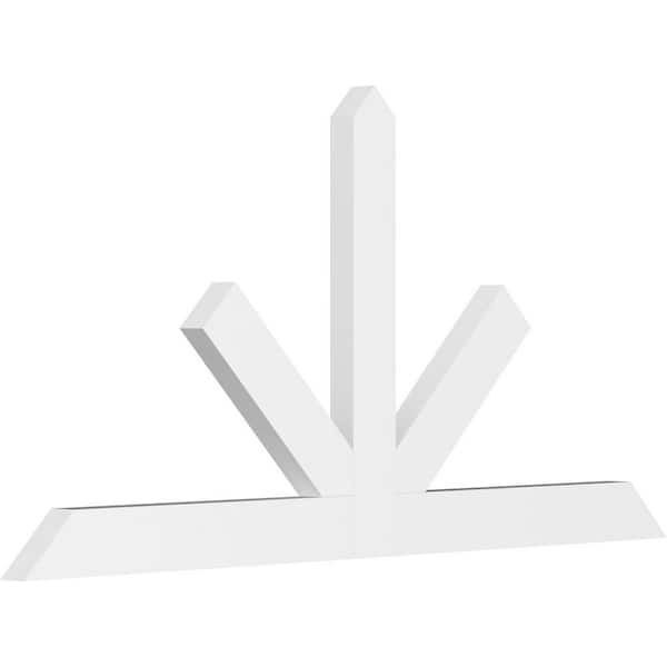Ekena Millwork Saratoga 60 in. W x 30 in. H x 2 in. D Signature Polyurethane Bracket