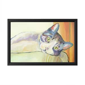 "Sunbather" by Pat Saunders-White Framed with LED Light Animal Wall Art 16 in. x 24 in.