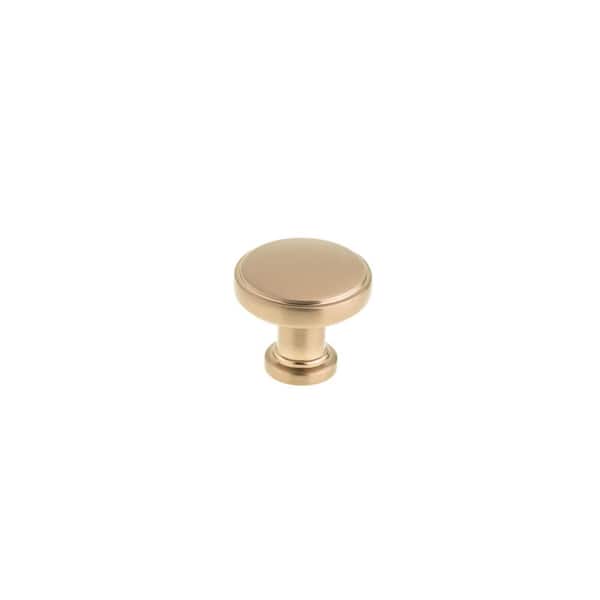 Richelieu Hardware Crestmont Collection 1-5/16 in. (34 mm) Champagne Bronze Contemporary Cabinet Knob